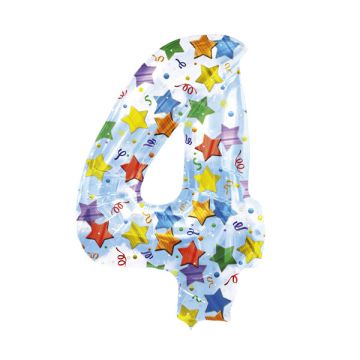 PALLONCINO NUMERO 4 STELLE PZ.1