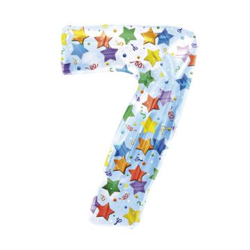 PALLONCINO NUMERO 7 STELLE PZ.1