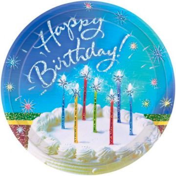PIATTI HAPPY BIRTHDAY TORTA PZ.8