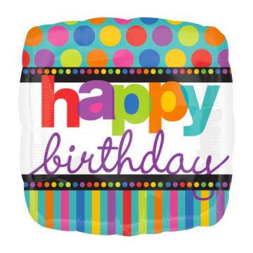 PALLONCINO HAPPY BIRTHDAY DOTS PZ.1