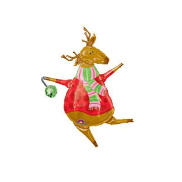 Palloncino renna di natale pz.1