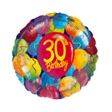 PALLONCINO 30° COMPLEANNO BALLOONS PZ.1