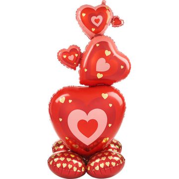Palloncino cuori impilati pz.1