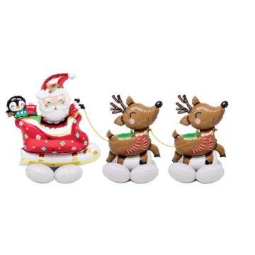 Palloncino Slitta Babbo Natale Pz.1