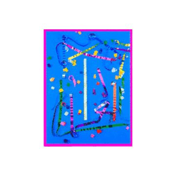 METALLIC STREAMERS w BUBBLES NO CO2