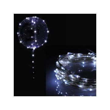 50 LUCI LED BIANCHE BOBO BALLOON PZ.1