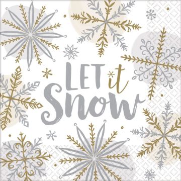Tovaglioli Let It Snow Pz.16