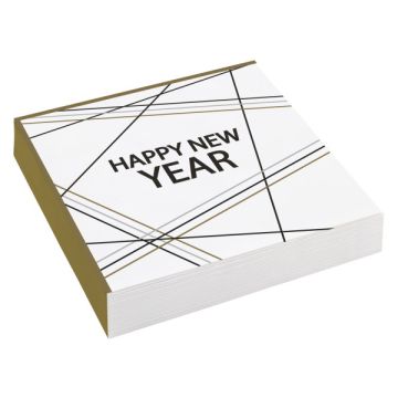 Tovaglioli Elegant Happy New Year Pz.20