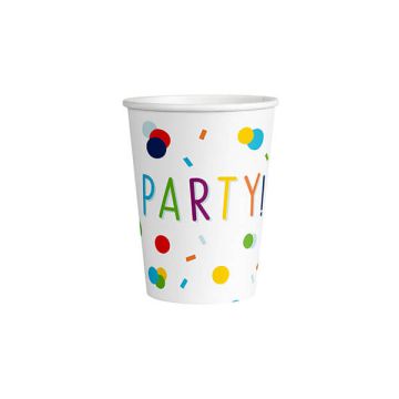 Bicchieri confetti birthday party pz.8