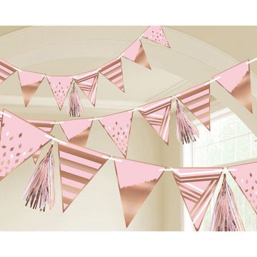 FESTONE BANDIERA ROSE GOLD BIRTHDAY PZ.1