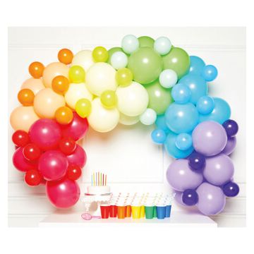 Kit Arco Palloncini Arcobaleno Pz.78
