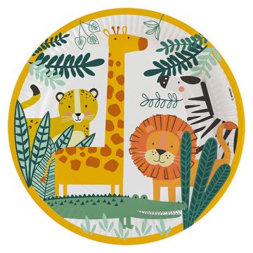 Piatti animali della giungla pz.8