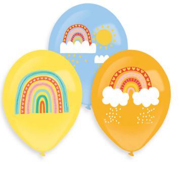 Palloncini Retro Rainbow Pz.6