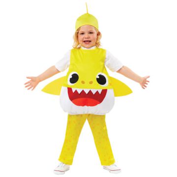 Costume Baby Shark Giallo Pz.1 - 3-4 Anni - Cm.104