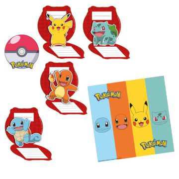 Inviti Pokemon Pokeballs Pz.8