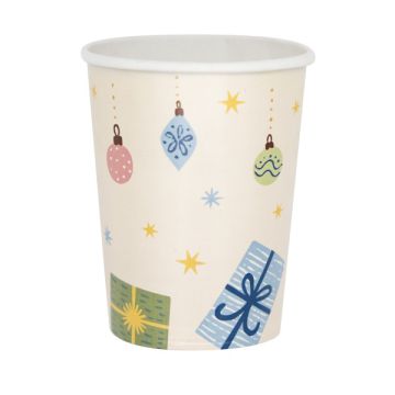 Bicchieri Natale Bosco Invernale Pz.8