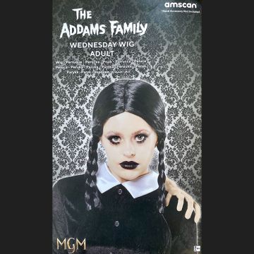 Parrucca Adulti Mercoledi Addams Pz.1