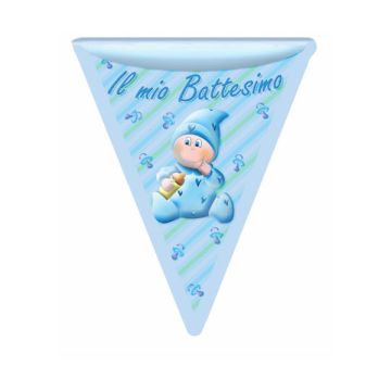 BANDIERINA BATTESIMO BAMBINO PZ.1