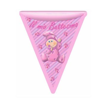BANDIERINA BATTESIMO BAMBINA PZ.1