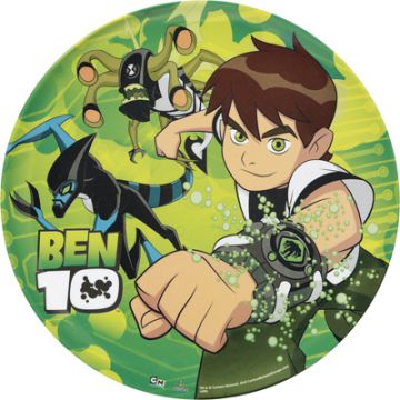 PIATTO PIANO BEN 10 MELAMINA PZ.1