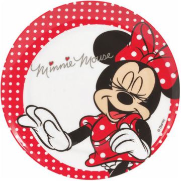 PIATTO PIANO MINNIE MELAMINA PZ.1