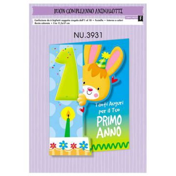 Biglietto 1° Compleanno Maschio