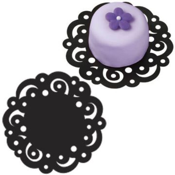 Centrini Neri Con Smerlo Cm.10 Pz.30