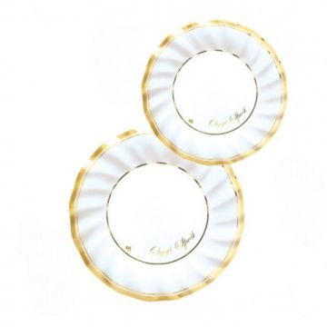 Piatti Matrimonio Cm.25 Gold Pz.6