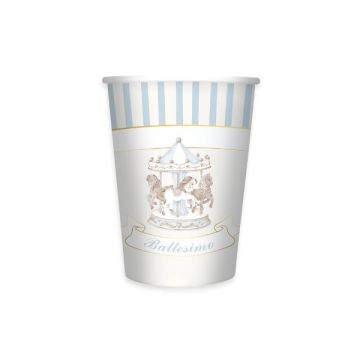 Bicchieri Battesimo Carillon Blue Pz.6