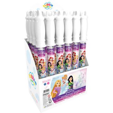 Spada bolle di sapone con decoro Disney Principesse, ideale per feste da favola e animazioni eleganti.