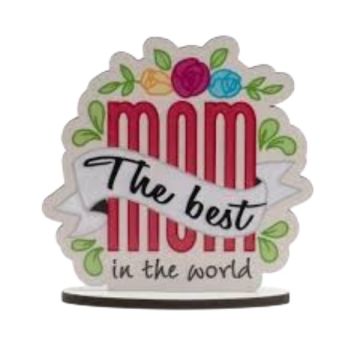 Cake Topper Best Mom Pz.1
