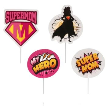 Cake Topper Super Mom Pz.4