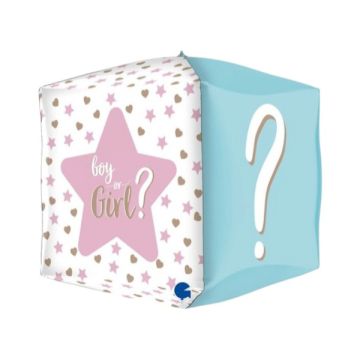 Palloncino Quadrato Gender Reveal Pz.1