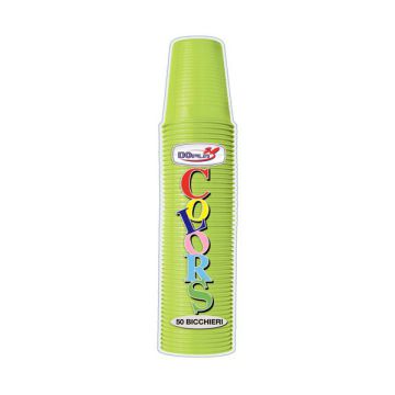 Bicchiere verde acido pz.50