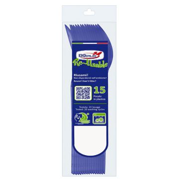 Cucchiai Blu Riutilizzabili Pz.15