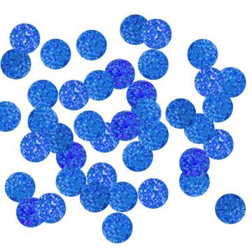 Coriandoli In Foil Tondi Blu 250gr