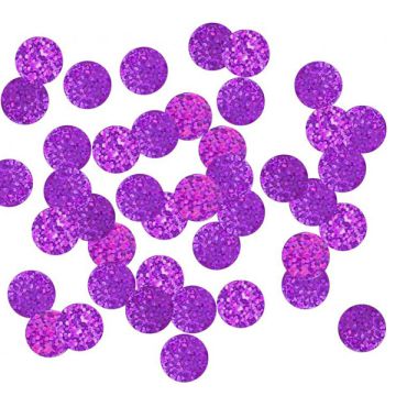 Coriandoli In Foil Tondi Viola 250gr