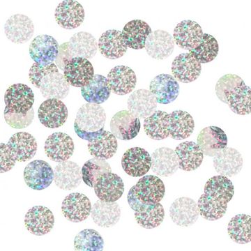 Coriandoli In Foil Tondi Argento 250gr