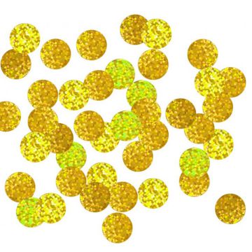 Coriandoli In Foil Tondi Oro 250gr