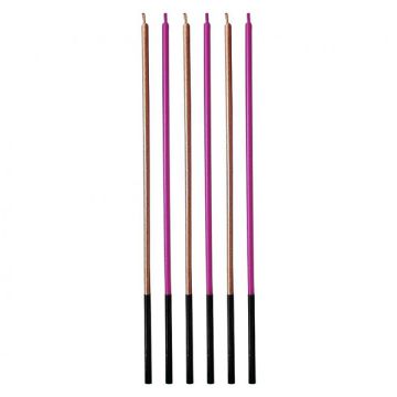 Candeline Stelo Rosegold e Fuxia Pz.6