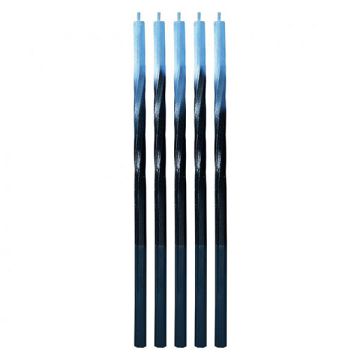Candeline Stelo Nere/blu Pz.5