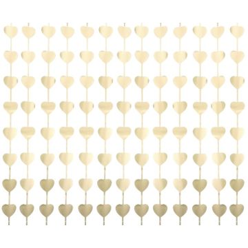 Tenda Cuori  Oro Opaco 100cm X 200cm