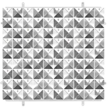 Pannello Decorativo 3d Argento Pz.1