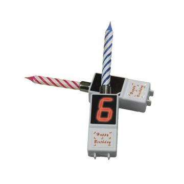 CANDELA MUSICALE DIGITALE ROSA PZ.1