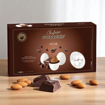 Confetti Maxtris Noir 1kg mandorla tostata ricoperta di cioccolato fondente