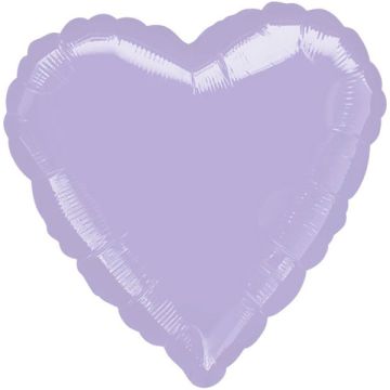 Palloncino Cuore Lilla 18" Pz.5 Mylar Cuore 18" Cm.45
