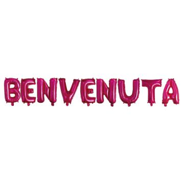 SCRITTA BENVENUTA FUXIA