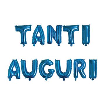 SCRITTA TANTI AUGURI BLU
