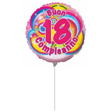 PALLONCINO 18° COMPLEANNO GIRL PZ.10