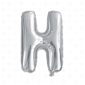 PALLONCINO LETTERA (H) ARGENTO PZ.1